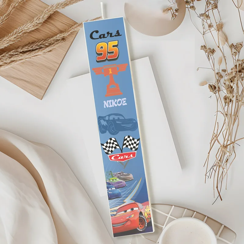 Λαμπάδα Κεραυνός Μακουίν Cars Τυπωμένη