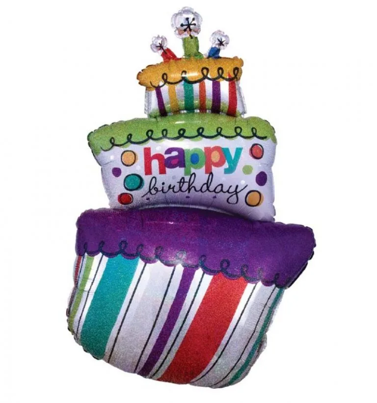 35" Μπαλόνι Funky Τούρτα Happy Birthday