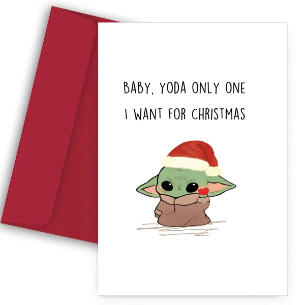 Χριστουγεννιάτικη Κάρτα - Yoda One