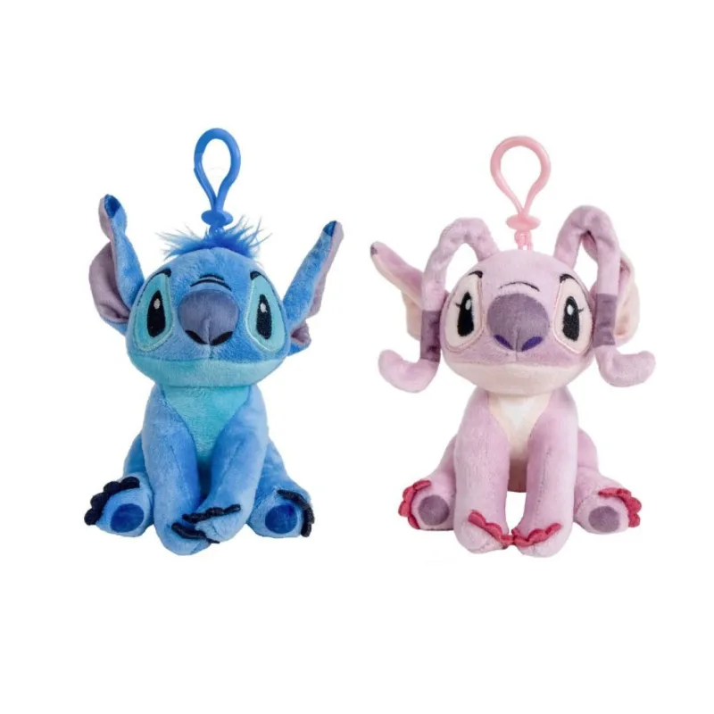 Λούτρινο Μπρελόκ Stitch/Angel (12.5cm)