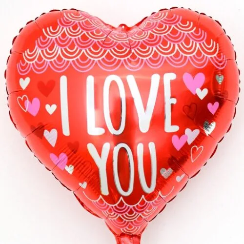 18" Μπαλόνι κόκκινη καρδιά I Love you