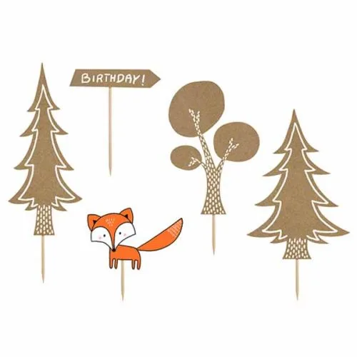 Topper τούρτας Woodland (5 τεμ)