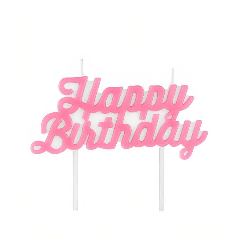 Ροζ Κεράκι - Happy Birthday