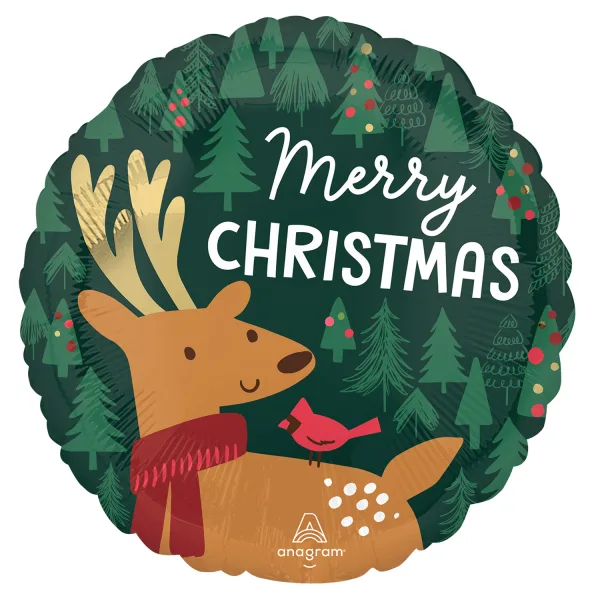 18″ Μπαλόνι Merry Christmas Τάρανδος