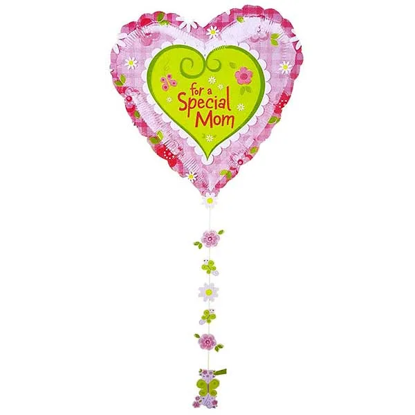 Μπαλόνι καρδιά "For a Special Mom" με κορδέλα