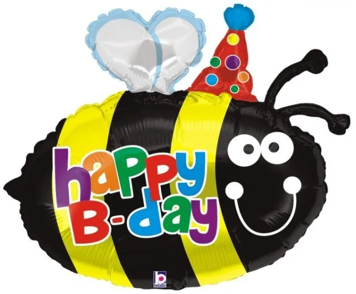27" Μπαλόνι Μελισσούλα Happy Birthday