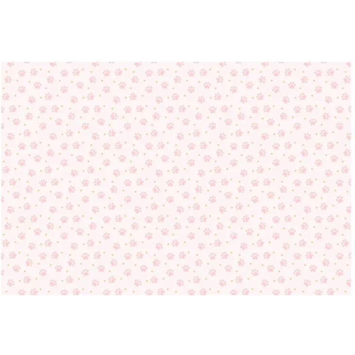 Τραπεζομάντηλο πάρτυ ροζ Πατουσάκια 180x120cm