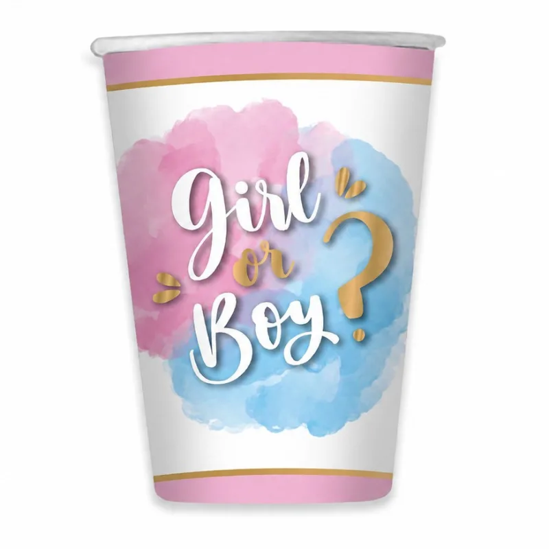 Χάρτινα Ποτήρια – Girl or Boy (8 τεμ)