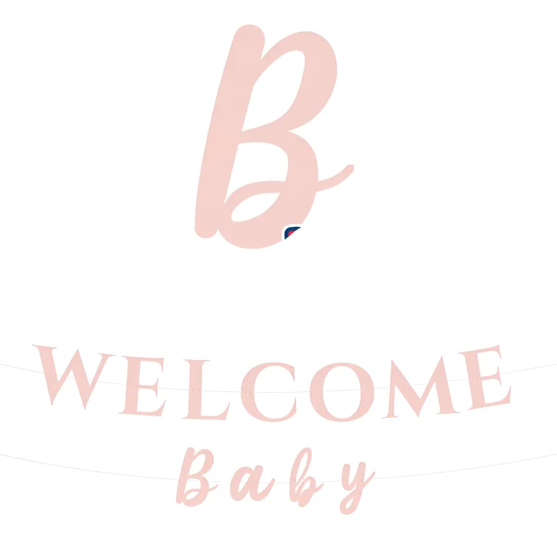 Διακοσμητική Γιρλάντα- Welcome Baby Ροζ (3m)