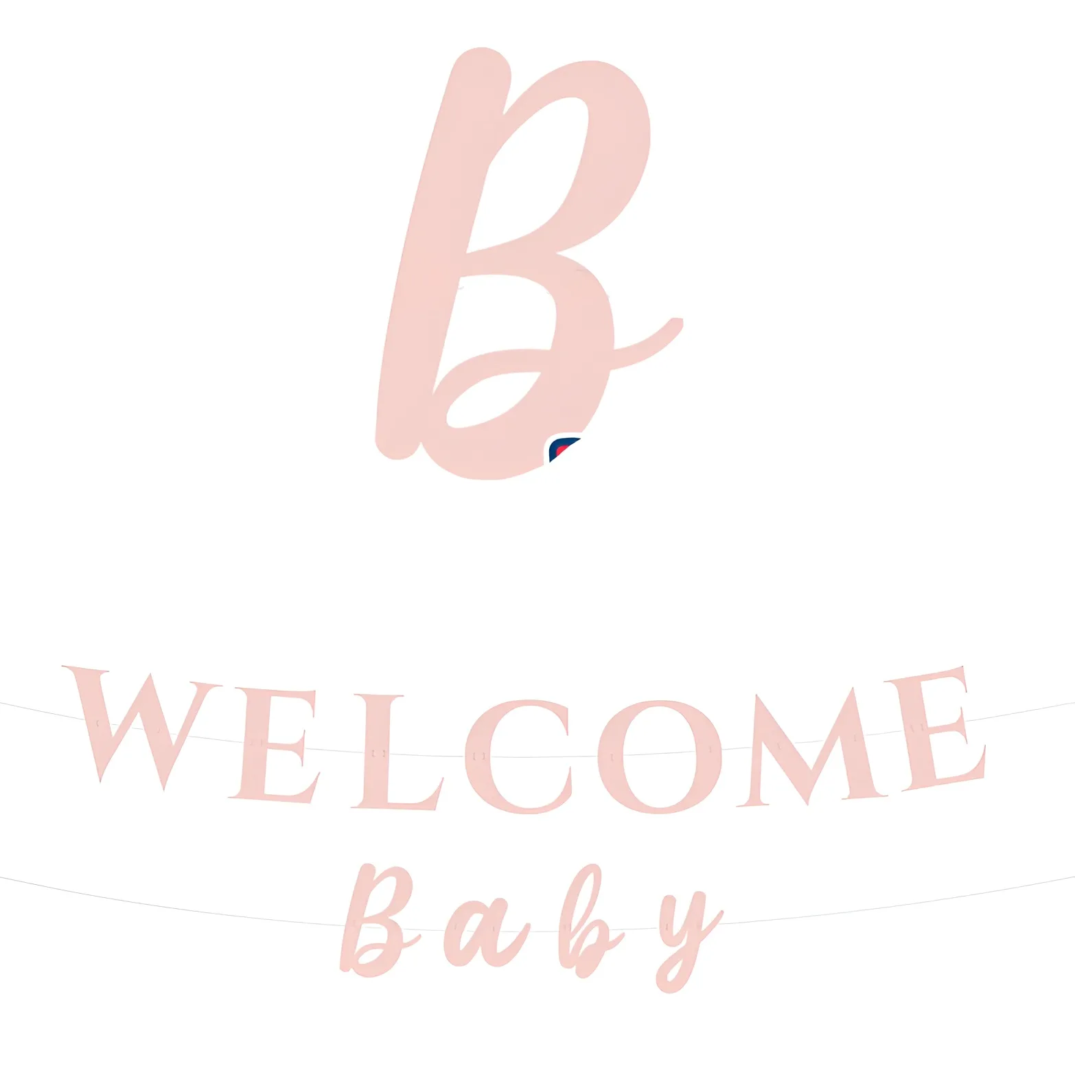 Διακοσμητική Γιρλάντα- Welcome Baby Ροζ (3m)