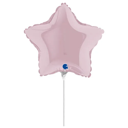 10" Mini Shape μπαλόνι Αστέρι πάστελ Ροζ