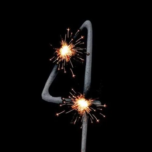 Κεράκι Sparkle αριθμός 4