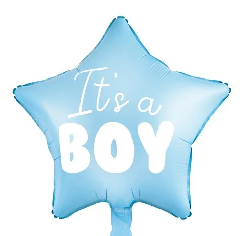 18″ Μπαλόνι γαλάζιο αστέρι It’s a Boy