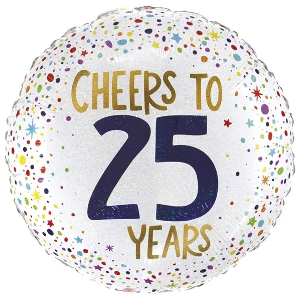 18'' Μπαλόνι Cheers To 25 Years