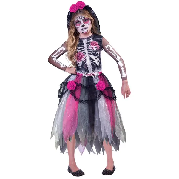 Dia de los Muertos (Day of the Dead) – Στολή Ροζ Σκελετός