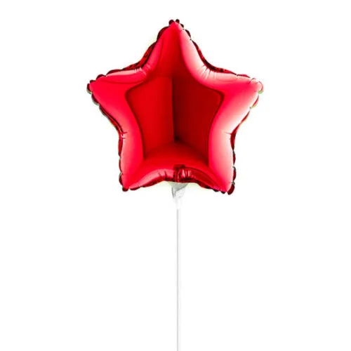 5" Mini Shape Μπαλόνι Αστέρι Κόκκινο