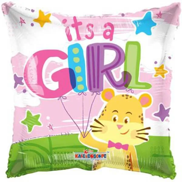 18" Μπαλόνι γέννησης It's a Girl τετράγωνο