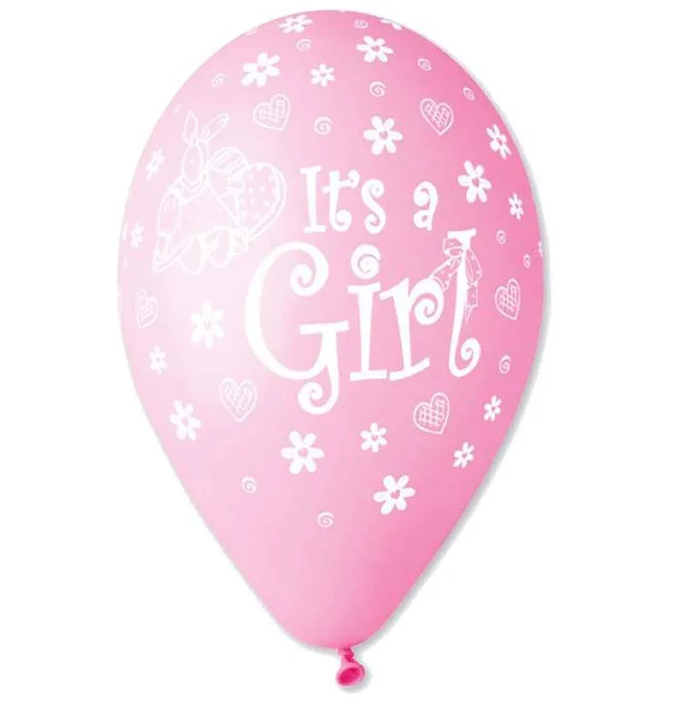12" Μπαλόνι It's a girl κουνελάκι (25 τεμ)