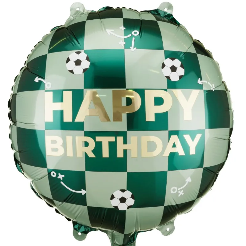 18'' Μπαλόνι Happy Birthday με μπάλες ποδοσφαίρου