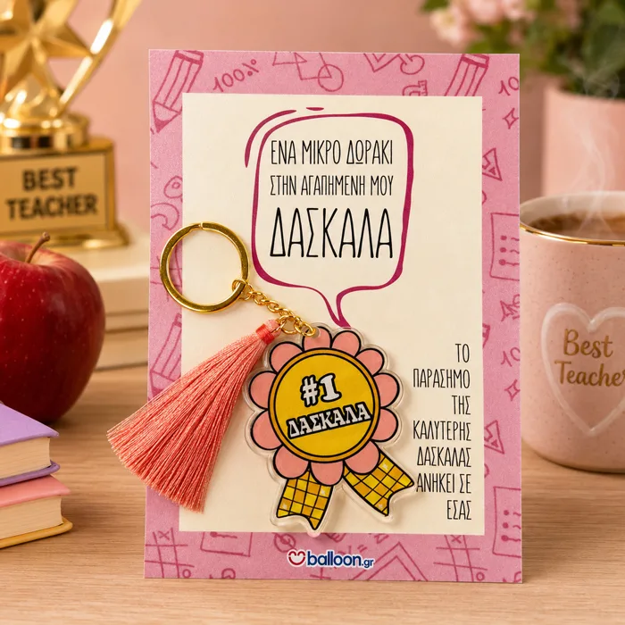 Μπρελόκ για Δασκάλα – No1 Δασκάλα
