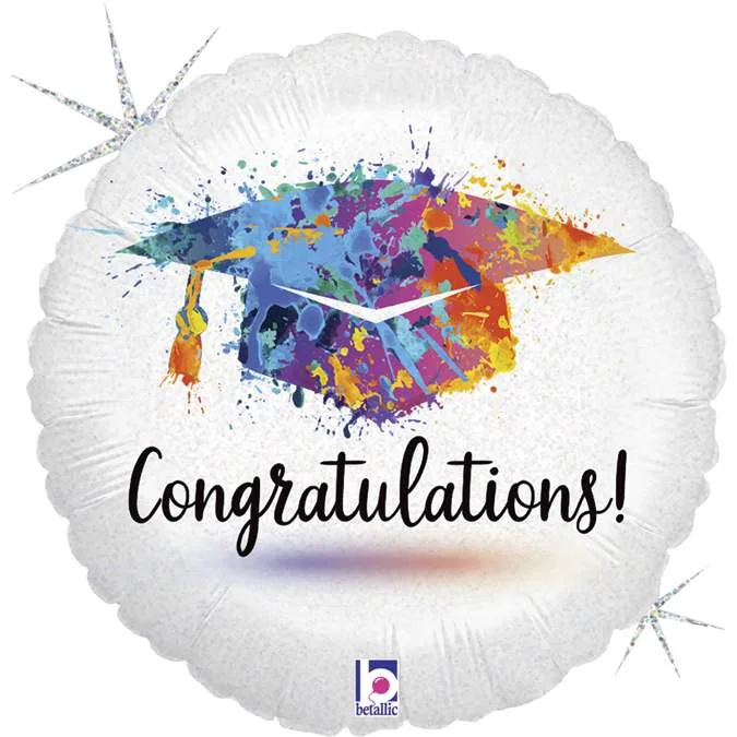 18" Μπαλόνι Αποφοίτησης Congratulations γκλίτερ