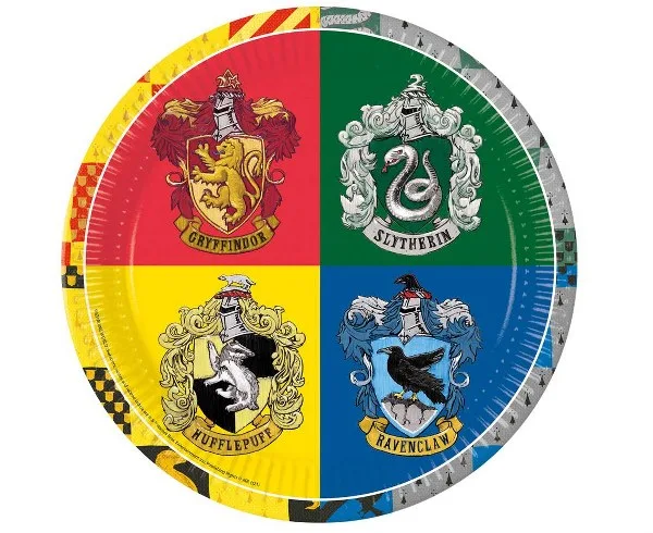 Πιάτα πάρτυ - Harry Potter οίκοι Hogwarts (8 τεμ)