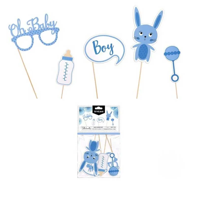 PhotoBooth Props - Baby Boy (5 Τεμ)