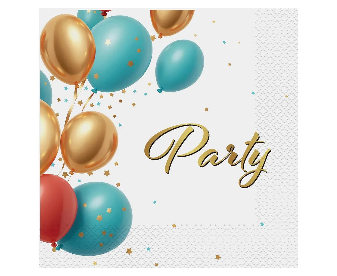 Χαρτοπετσέτες φαγητού Party Balloons (20 τεμ)