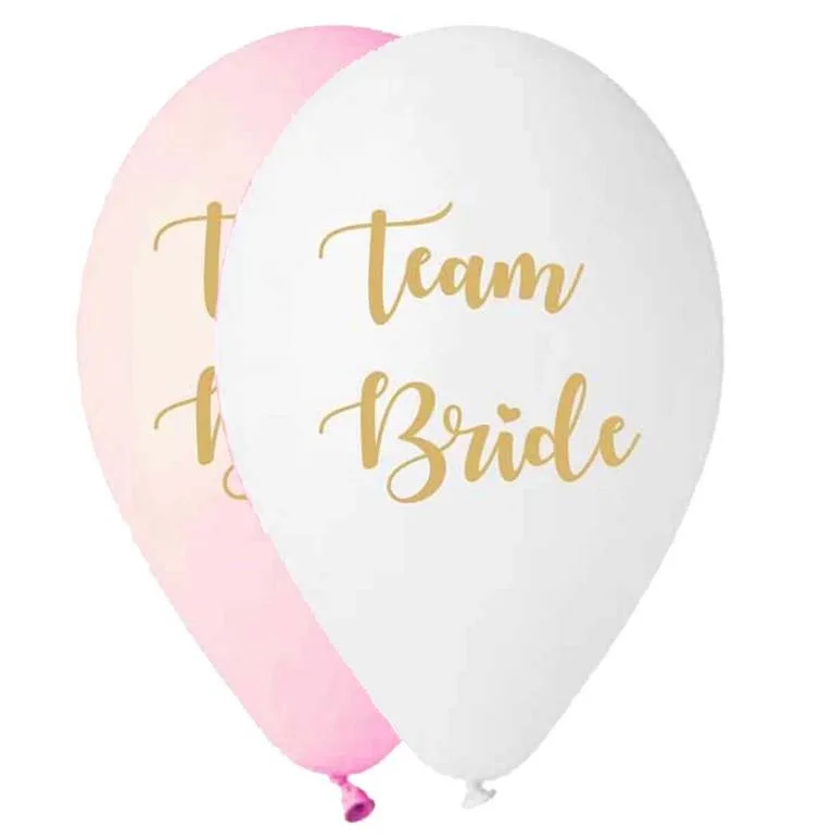 12" Μπαλόνι τυπωμένο μπάτσελορ Team Bride (25 τεμ)