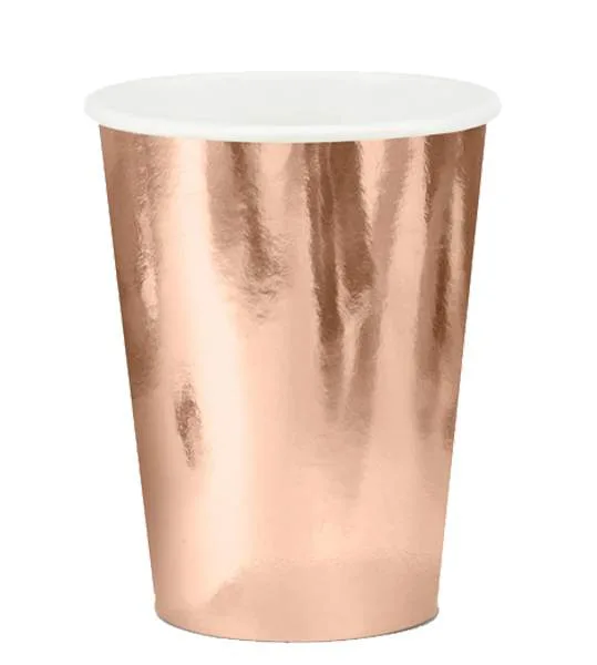Ποτήρια πάρτυ Rosegold (6 τεμ)