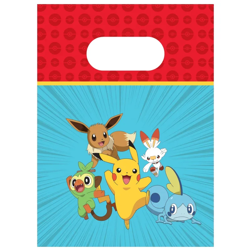 Πλαστικά Σακουλάκια για Δωράκια - Pokemon (6 τεμ)