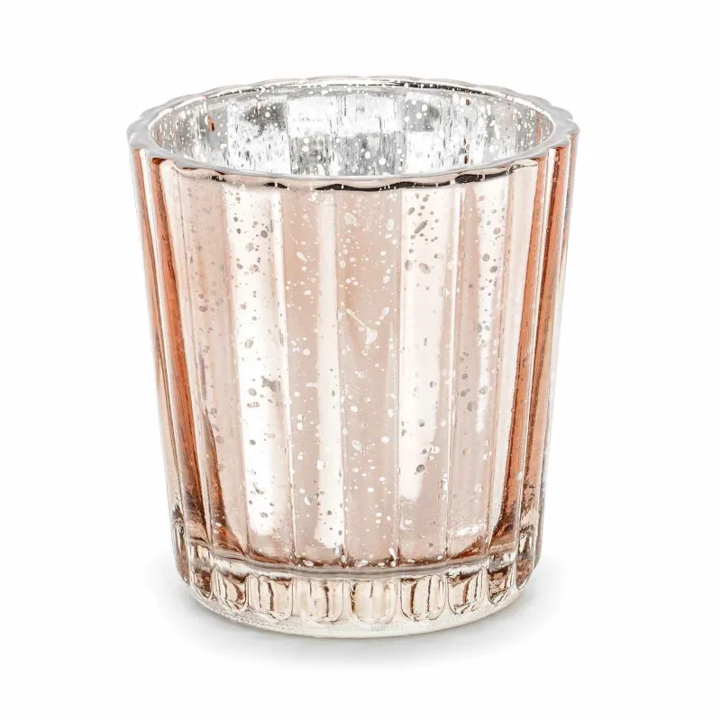 Γυάλινο Rosegold Βαζάκι για ρεσώ