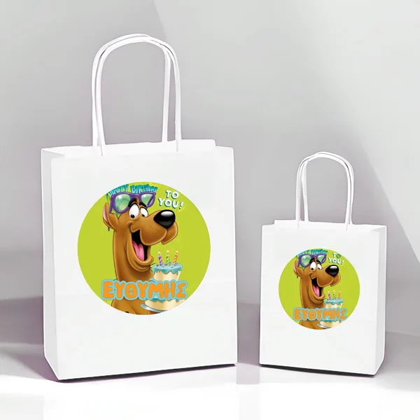 Άσπρη Τσάντα Δώρου Scooby Doo