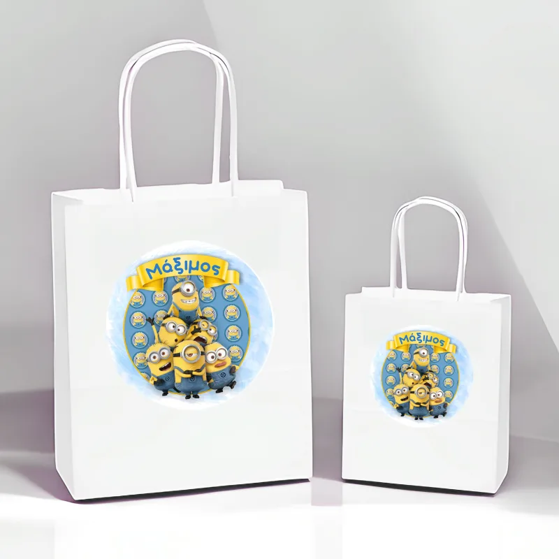 Άσπρη Τσάντα Δώρου Minions
