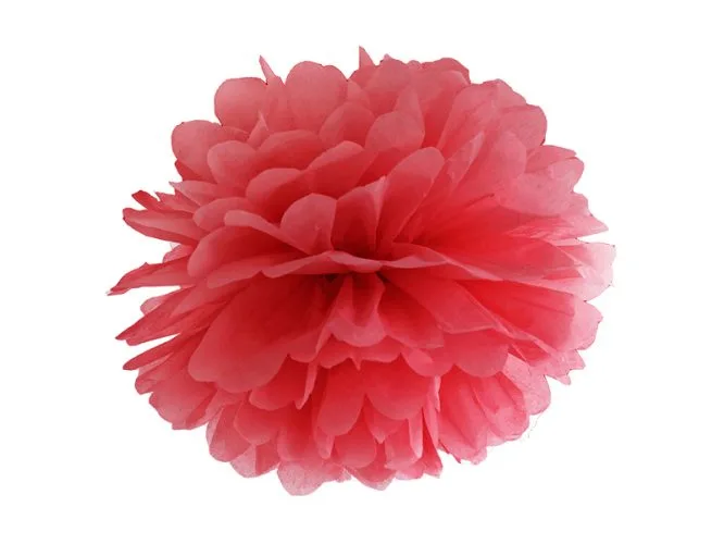 Κόκκινο χάρτινο Pom Pom