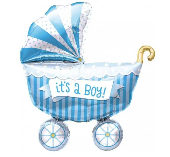 24" Μπαλόνι It's a Boy Καροτσάκι Γαλάζιο