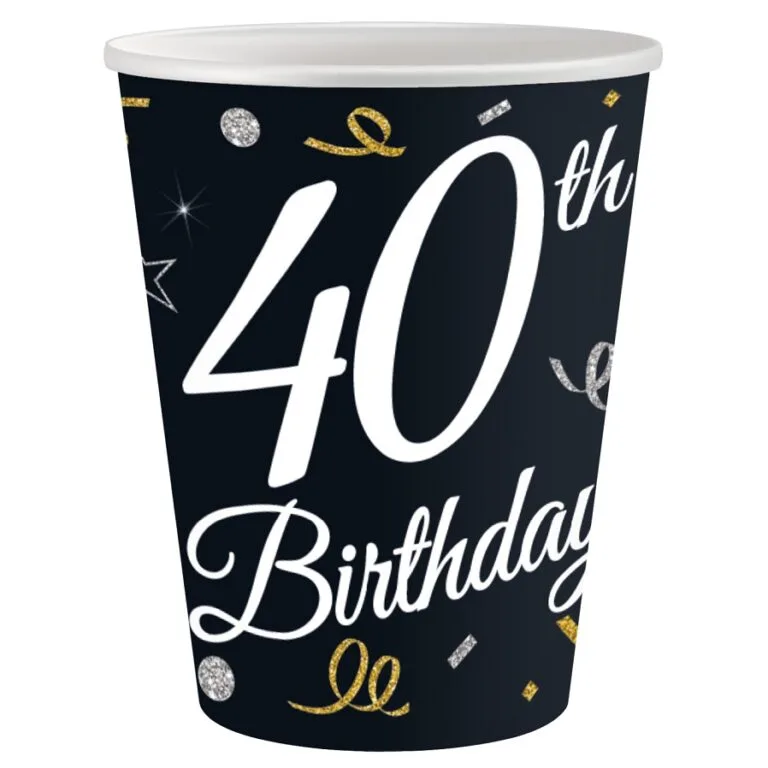 Ποτήρια 40th Birthday (6 τεμ)