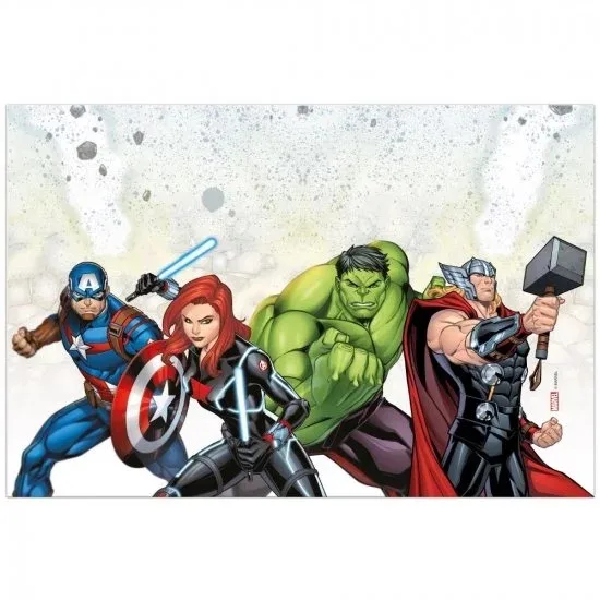 Τραπεζομάντηλο πάρτυ Avengers - χάρτινο (180x120cm)