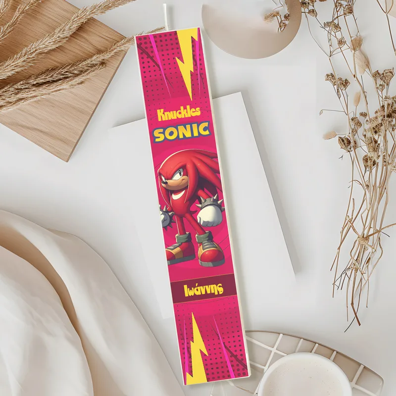 Λαμπάδα Sonic Knuckles Τυπωμένη