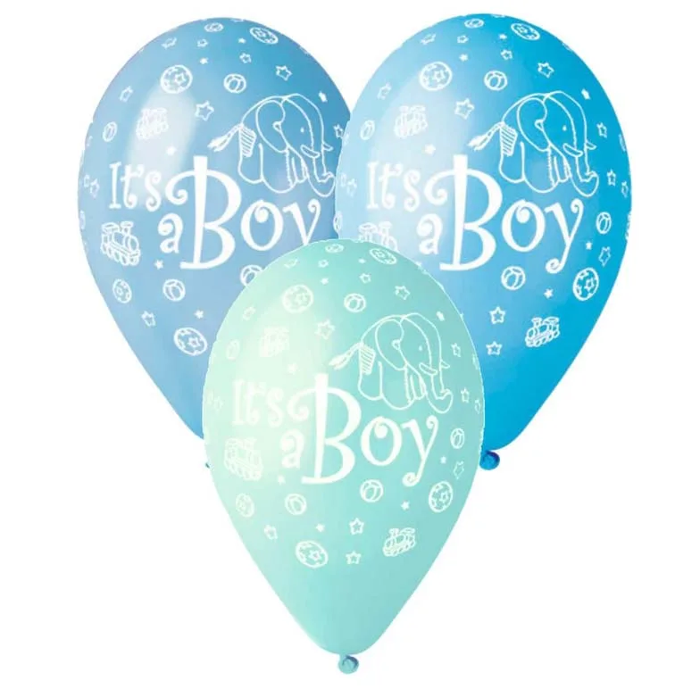 12" Μπαλόνι Its a boy ελεφαντάκι (25 τεμ)