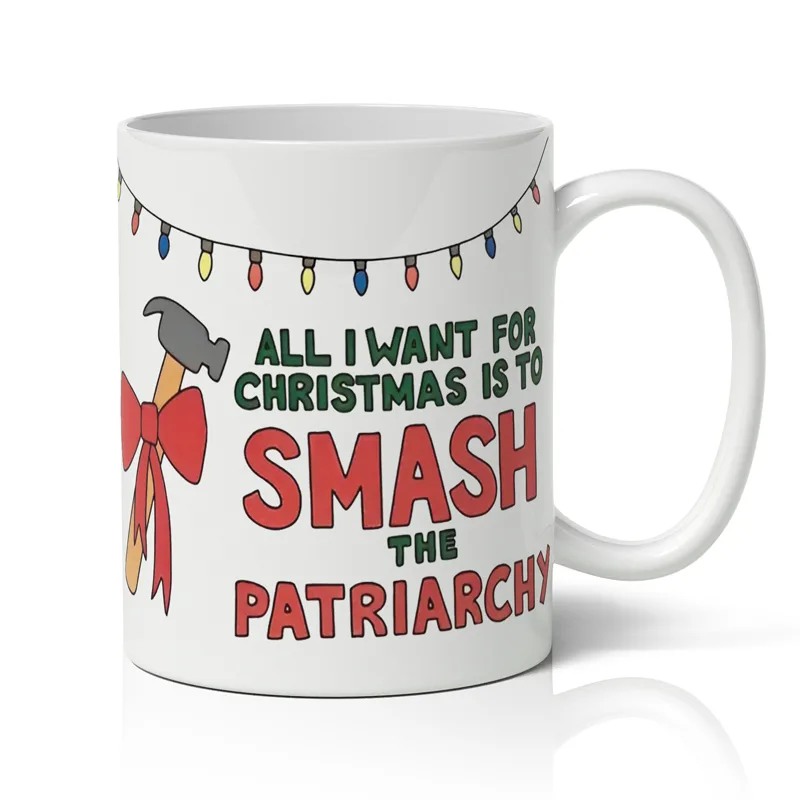 Κούπα Χριστουγεννιάτικη - Smash Patriarchy