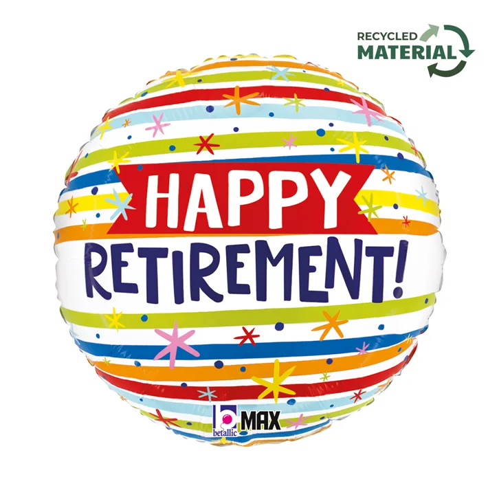 Μπαλόνι Συνταξιοδότησης 'Happy Retirement' 18"