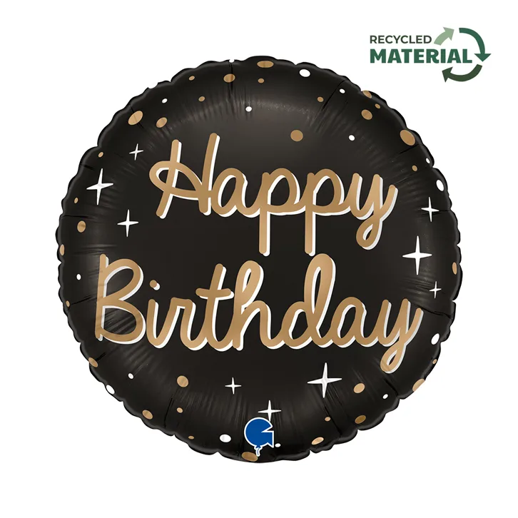 18″ Μπαλόνι Happy Birthday Sparkling μεταλιζέ