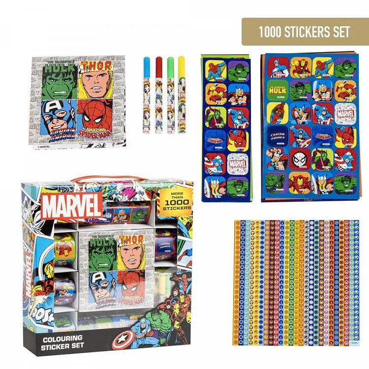 Σετ ζωγραφικής Marvel Avengers με 1.000 Αυτοκόλλητα