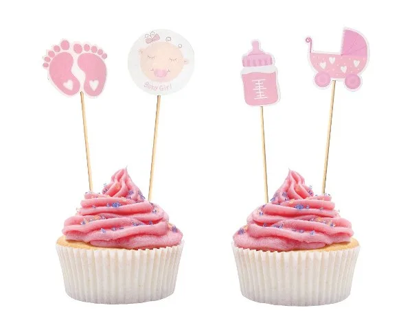 Οδοντογλυφίδες Baby Shower κορίτσι (12 τεμ)