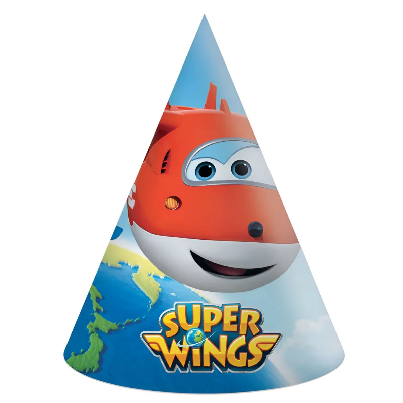 Καπελάκια Πάρτυ - Super Wings (6 τεμ)
