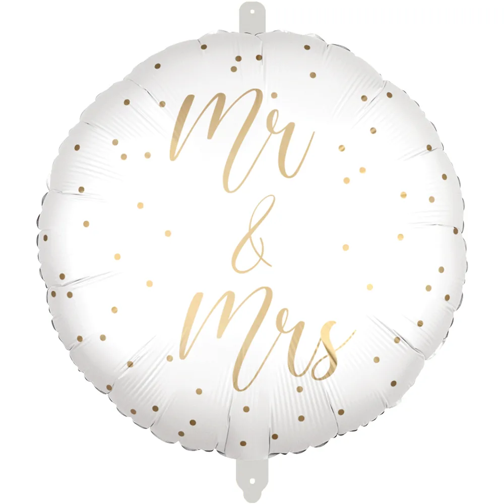 18” Μπαλόνι λευκό Mr &amp; Mrs
