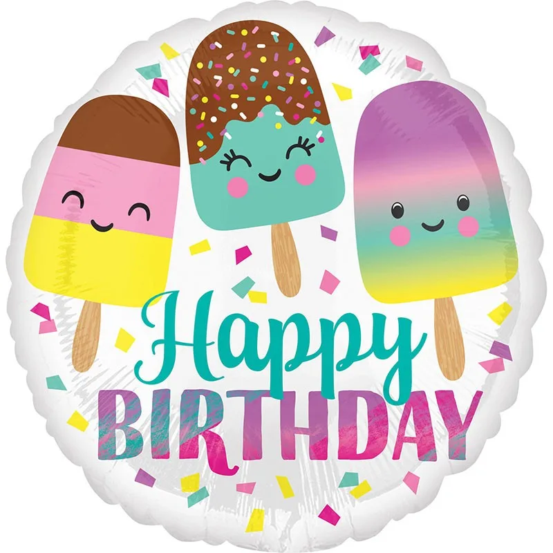 18" Μπαλόνι Παγωτά Happy Birthday