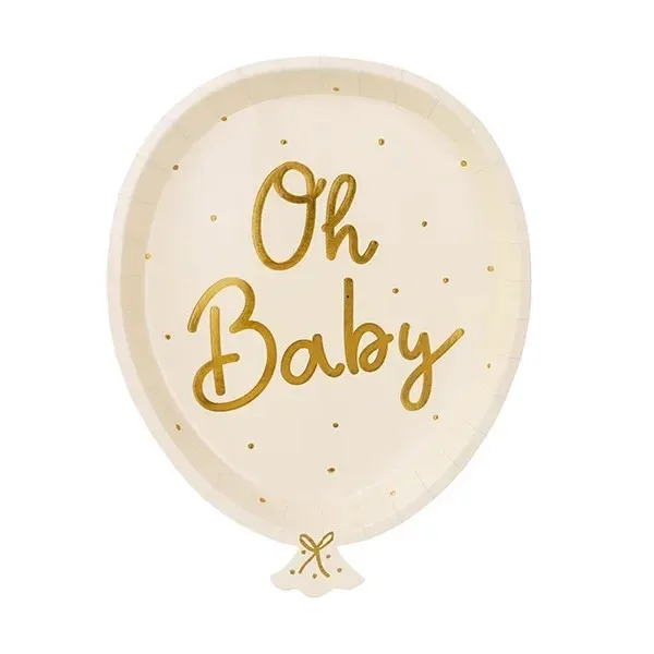 Πιάτα πάρτυ Μπαλονάκι - Oh Baby (6 τεμ)