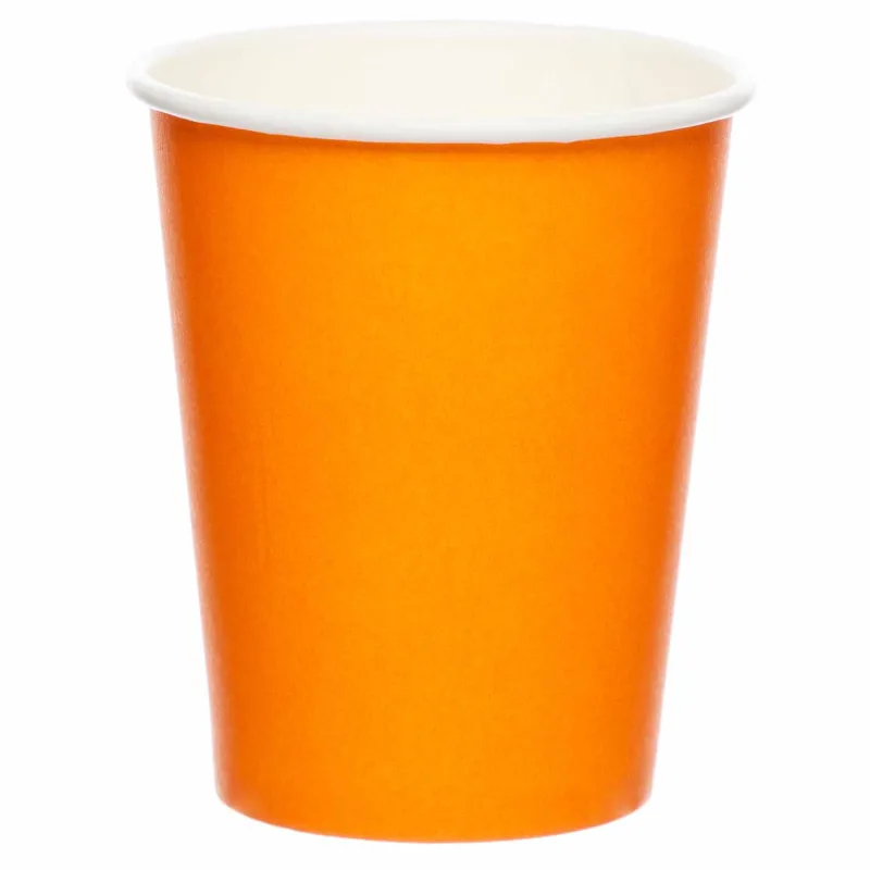 Ποτήρια χάρτινα πορτοκαλί Pumpkin (8 τεμ)